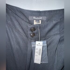 Madewell Black Harlow Wide-Leg Trousers